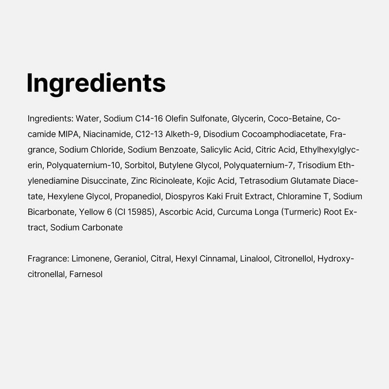 Turmeric & Kojic Acid Body Wash