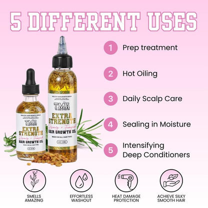 Extra Strength Rosemary & Fenugreek Hair Growth Oi